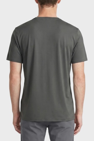 Isaora Regular Fit Logolu Bisiklet Yaka T Shirt Erkek T Shirt Isr9021 Drg Koyu Gri