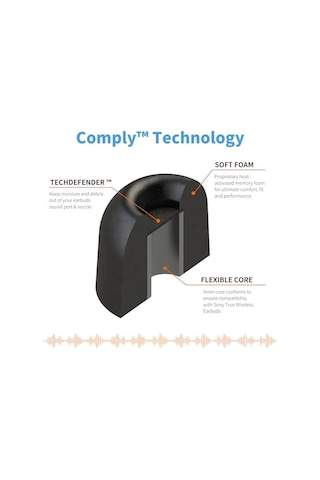 Foam Truegrip Pro Sony True Wireless Kulaklık Ucu M - 3 Çift