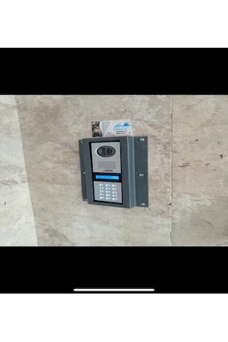 New Diafon Metal Kapı Zili Koruyucu Zil Paneli Antrasit 12x32x3