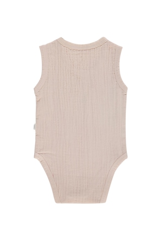 Civil Baby Hilal Baskılı 1-36 Ay Çıtçıtlı Badi - Pembe Pudra Pembesi