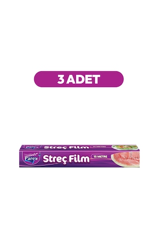 Streç Film 15 Metre X 3'lü Ekonomik Set