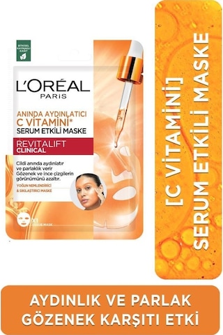 L'oreal Paris Revitalift Clinical Anında Aydınlatıcı C Vitamini Serum Etkili Maske
