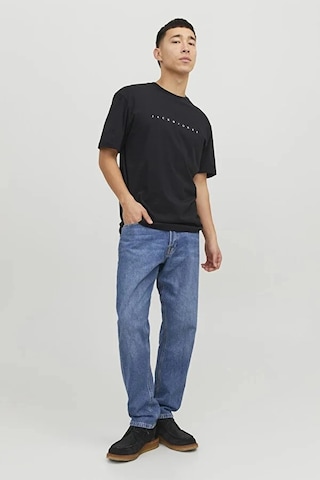 Jack & Jones Jack&jones 12234746 0 Yaka Erkek Tshirt - Siyah SIYAH