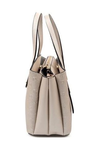 Silver Polo Sp1021 Kadın El Çantası Logolu Bej-s.bej