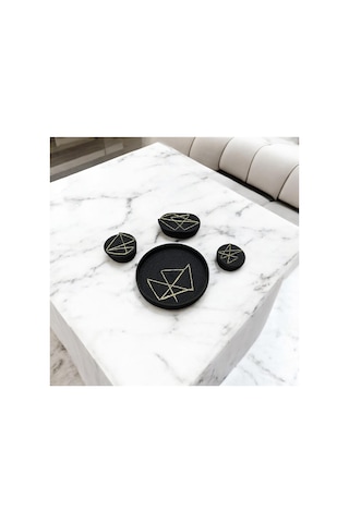 Hasır Sepet, Jüt Ip Sepet, 4'lü Dekoratif Saklama Kutusu, Hediyelik Sepet, Hasır Sunum Tepsi