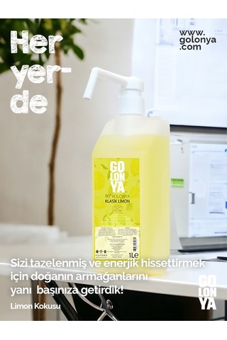 Golonya Klasik Limon Kokulu Sprey Kolonya 1 L