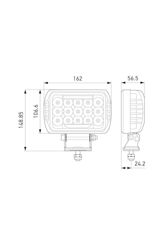 Hella Off-road Led Lamba 12v-24v Caluefit 450 1fe358154-041