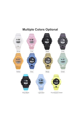 Xr4558 Çok Fonksiyonlu Şık Spor Dijital Elektronik Saat Şık Unisex Kol Saati Öğrenciler İçin Erkekler Kadınlar Aşıklar Çok Renkli