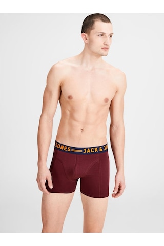 Jack & Jones Jack&Jones Jaclichfield Trunks 3'Lü Erkek Boxer 12113943-741 001