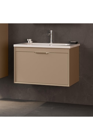 Orka Clay 80 Cm Mdf Sahra Banyo Dolabı Takımı Ve Boy Dolabı Çok Renkli