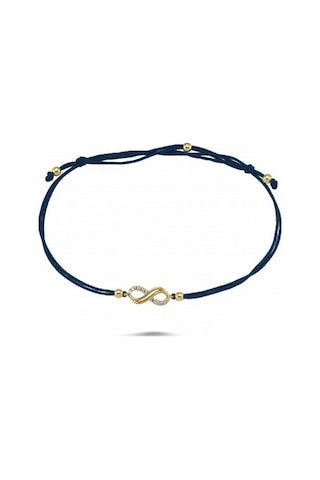 14 Ayar Sonsuzluk İpli Altın Bileklik