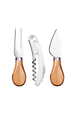 Korkmaz Akasya 4 Parça Peynir Servis Sunum Seti A641-07 Diğer