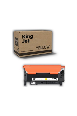 Kingjet Samsung Uyumlu Clt-y407s Standart Kapasiteli Sarı Yellow Çipli Uyumlu Toner Clp-320