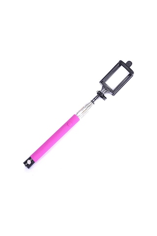 Ekılıf - Selfie Çubuğu Z07-5f Bluetoothlu Selfie Çubuğu - Pembe - T11602