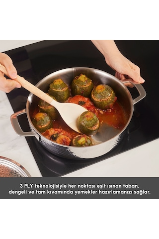 Karaca Power Steel 316+ 3ply Voyager İndüksiyon Tabanlı 8 Parça Çelik Tencere Seti Gümüş