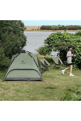 Naturehike 4 Kişilik Otomatik Kurulum Kamp Çadırı Yeşil Yeşil