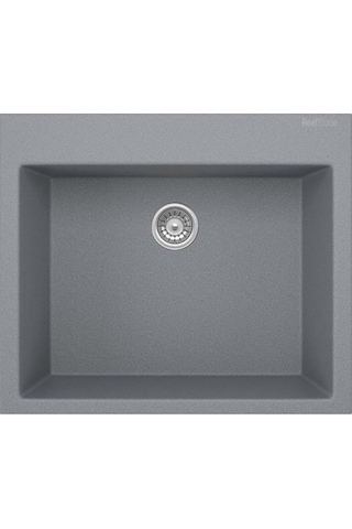 Real Stone K002 Gri Mutfak Evyesi + Abant Arıtmalı Mutfak Bataryası Gri
