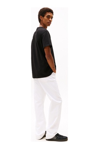 Tommy Hilfiger Tommy Jeans Erkek Siyah Bisiklet Yaka T-shirt Siyah