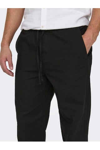Only & Sons Erkek Bol Kesim Keten Pantolon - 22028267 001