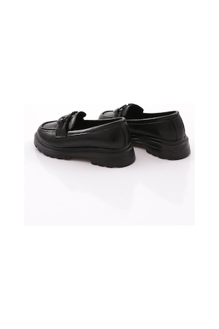 Dgn 2621153 Kadın Tokalı Loafer Ayakkabı Siyah Yankı