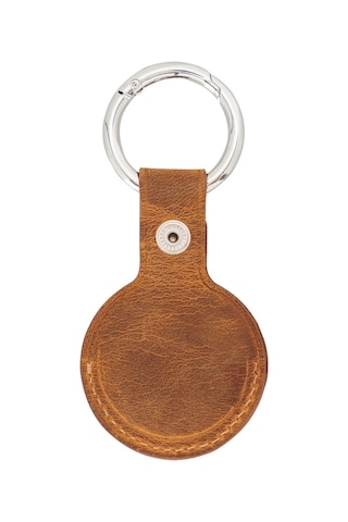 Airtag Uyumlu Deri Anahtarlık, G19 Taba