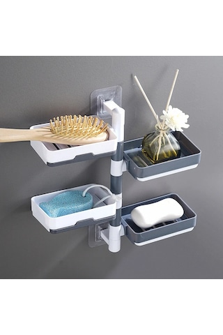 4 Katlı Pratik Katmanlı Banyo Organizer Standı Fonksiyonel Banyo Düzeni Diğer