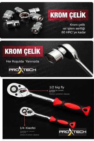 PROXTECH Profesyonel 108 Parça Çok Fonksiyonlu 1/2