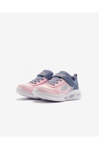 Skechers Skechers Sola Glow - Ombre Deluxe Küçük Kız Çocuk Gri Işıklı Spor Ayakkabı 303714n Gylp Gri