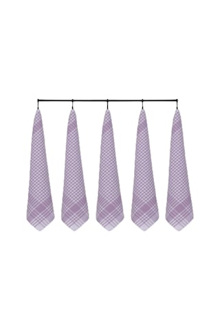 5 Li Mutfak Kurulama Bezi Alman Peçetesi 100 Pamuklu Lila