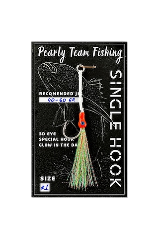 Pearly Team Fishing - Sıngle Hook 40gr - 60gr Kırmızı - 929829343 Pearly Team Fishing - Sıngle Hook 40gr - 60gr Kırmızı - 929829343