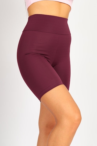 Soft&Basic Kadın Bıker Toparlayıcı Spor Tayt Bordo