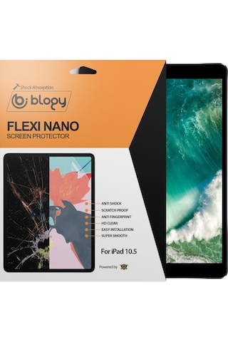 Blogy Apple Uyumlu iPad  10.5 Flexi Nano Ekran Koruyucu