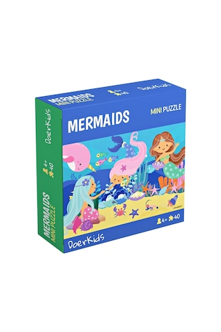 Doerkids Deniz Kızı Mini Puzzle 40 Parça