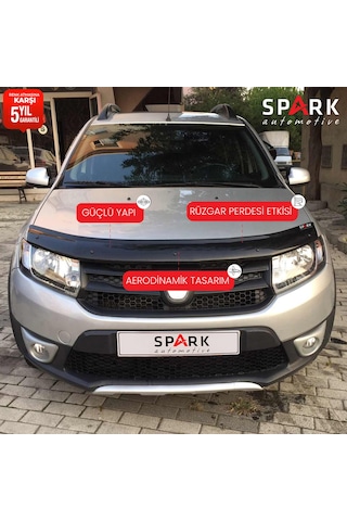 Dacia Sandero 2012-2020 Yıl Aralığı Uyumlu Kaput Rüzgarlığı 4mm