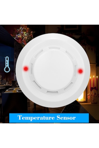 Dianziye Zh-501 Kablolu Sıcaklık Algılayıcı - Ev, Endüstri, Depo, Seracılık İçin Yüksek Hassasiyetli, 57 C Alarm, Dc 12-24v, Tavan Montajlı