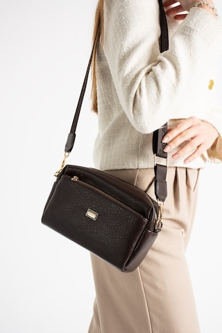 Sanmorris Ss 1441 Kadın Omuz Çantası Kol Çantası Çapraz Çanta Kahverengi