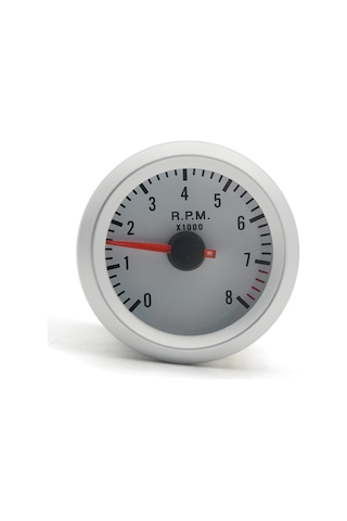 Yifomall 52mm Led Devir Göstergesi - 8000 Rpm'ye Kadar Dijital Gösterge, Mavi Arka Işıklı, 1-8 Silindir Araçlar İçin