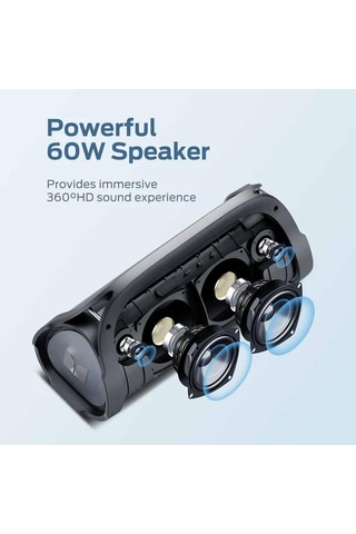 Monster Adventurer Max Boombox 60 W Çift Subwoofer IPX7 Bluetooth 5.0 Hoparlör
