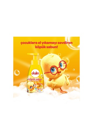 Dalin Köpük Sabun 200 Ml Mango ve Portakal Kokulu Çoçuklar İçin 6'lı