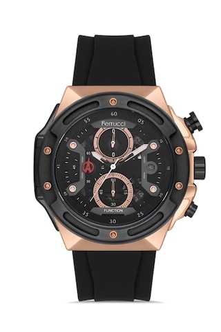 Ferrucci Fr59201 Fonksiyonu Silikon Kordon Erkek Kol Saati