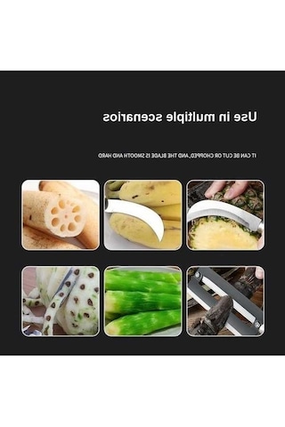 Ulzyvf 4'ü 1 Arada Paslanmaz Çelik Ananas Bıçağı, Meyve Bıçağı Ve Şeker Kamışı Soyucu Diğer Diğer