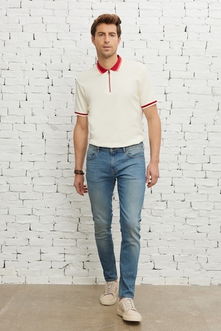 AC&Co / Altınyıldız Classics Ekstra Slim Fit Dar Kesim Pamuklu Riss Erkek Jean Kot Pantolon - Petrol Mavisi