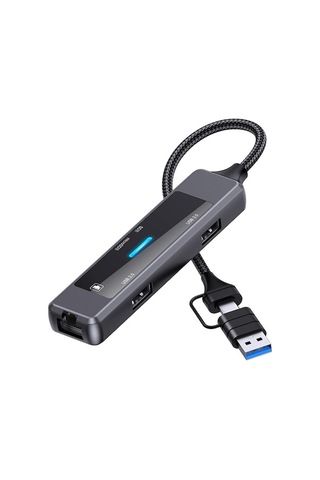 Trendooze 5 Adet Bağlantı Birimi Usb C Hub Splitter Pratik Multi İletişim Merkezi 10,2cmx2,4cmx1,4cm