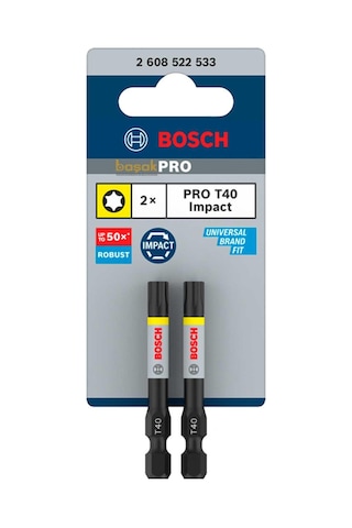 Bosch Pro Impact T40 Torx Vidalama Ucu 55 Mm 2'li 2608522533