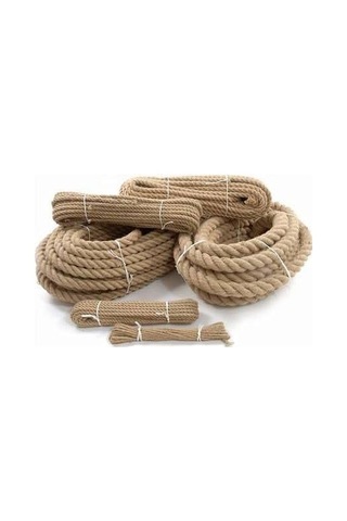 Halat Doğal Jüt Ip 8 Mm Kalınlık 5 Kg Paket Endüstriyel Ve Dekoratif Kullanım Için