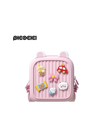 Terrien Özel Tasarım Pıcocıcı Travel Küçük Backpack Pembe Figürlü Anaokulu Kız Çocuk Oyuncak Taşıma