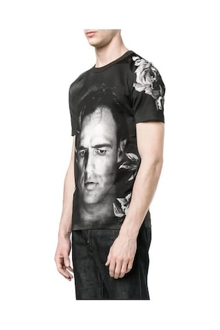 Dolce & Gabbana Dolce&Gabbana Homme Marlon Brando T-shirt G8GX8TFP719 Siyah