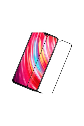 Xiaomi Redmi Note 8 Pro Siyah 5D Tam Kaplayan Ekran Koruyucu Cam