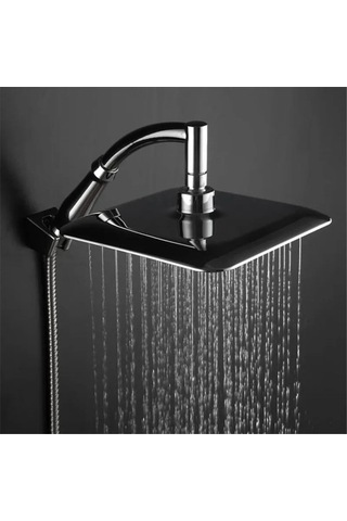 Maoyaya 9 İnç 360 Derece Dönebilir Banyo Yağmur Duş Başlığı Abs Krom Çok Renkli Çok Renkli