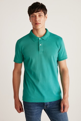 Grimelange Chrıs Erkek Regular Kalıp %100 Pamuk Yeşil Polo Yaka T-shirt Yeşil